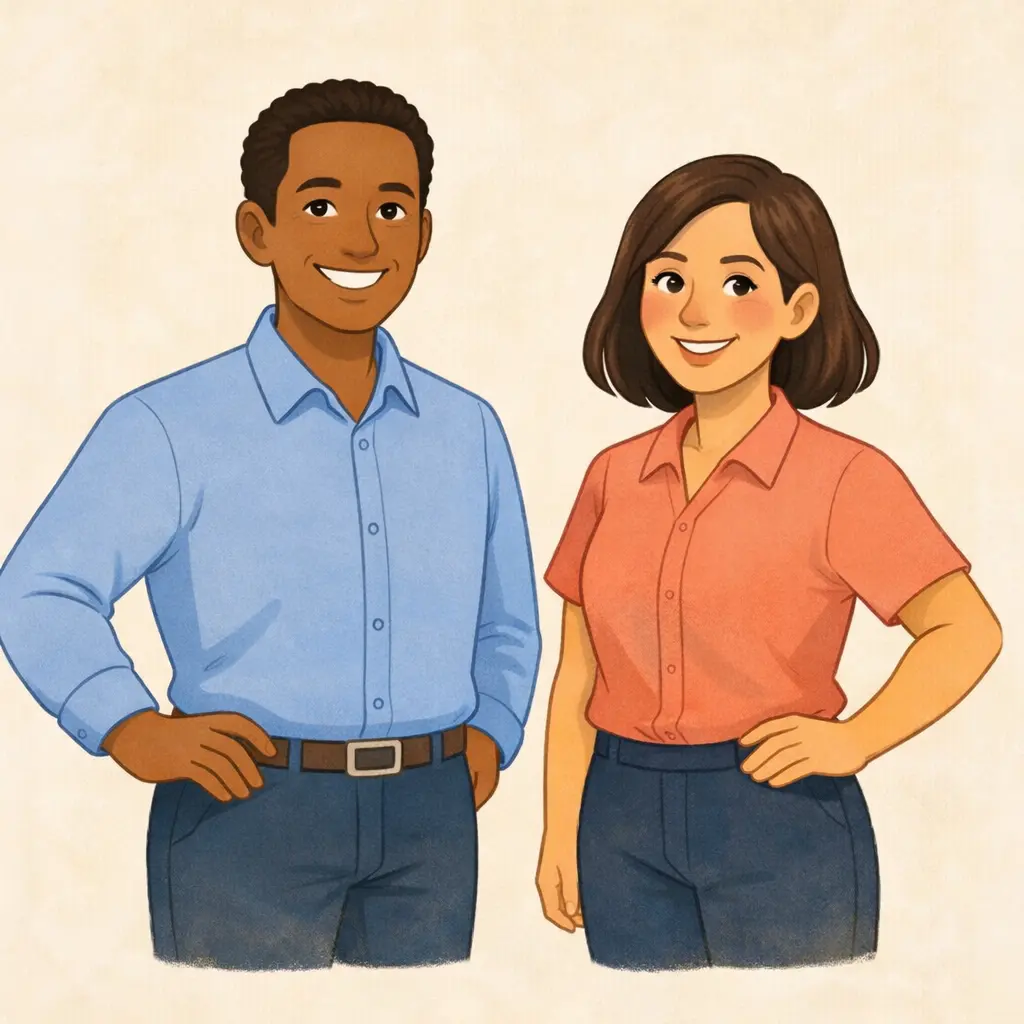 Image illustrant deux personnes de l'équipe intervenante